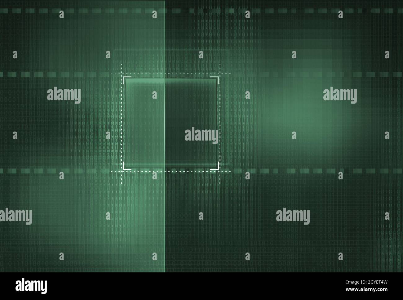Abstrakter Binärcode-Hintergrund, Matrixeffekt mit Ziffern Stockfoto
