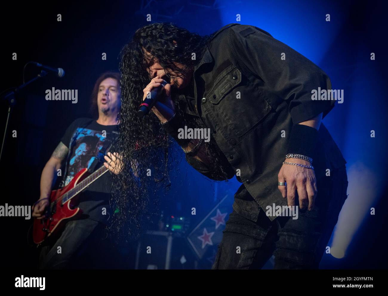 Skid Row (ZP Theart) live im Konzert in Birmingham The Mill, 08. Dezember 2019. Live-Musikfotografie. Stockfoto