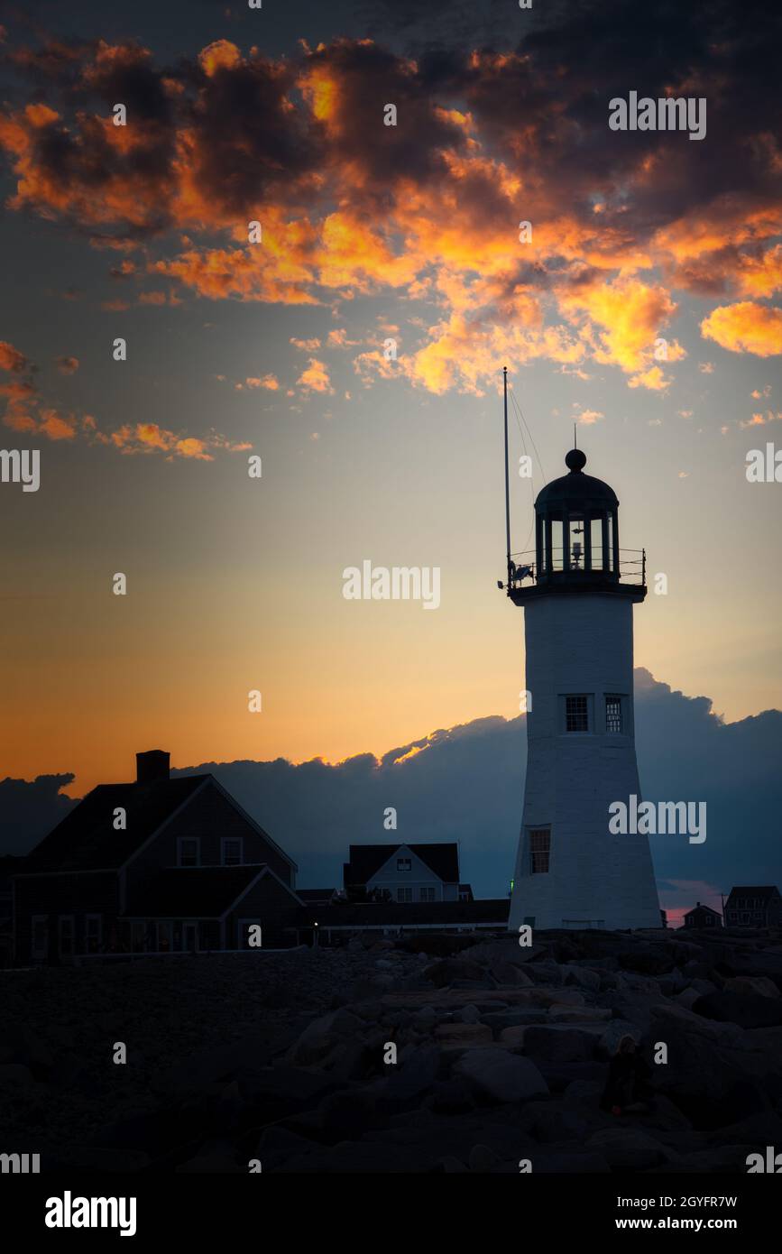 Scituate Lighthouse Stockfoto