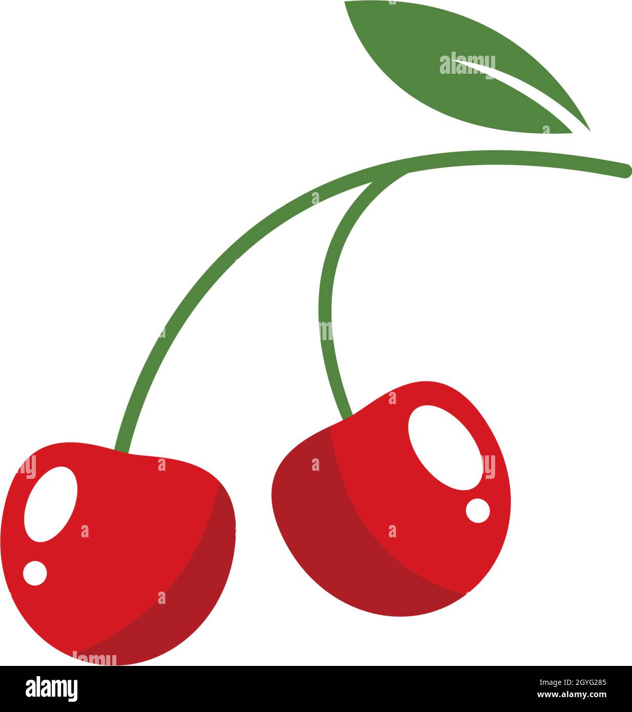 Vektorvorlage für das Cherry-Logo Stock Vektor