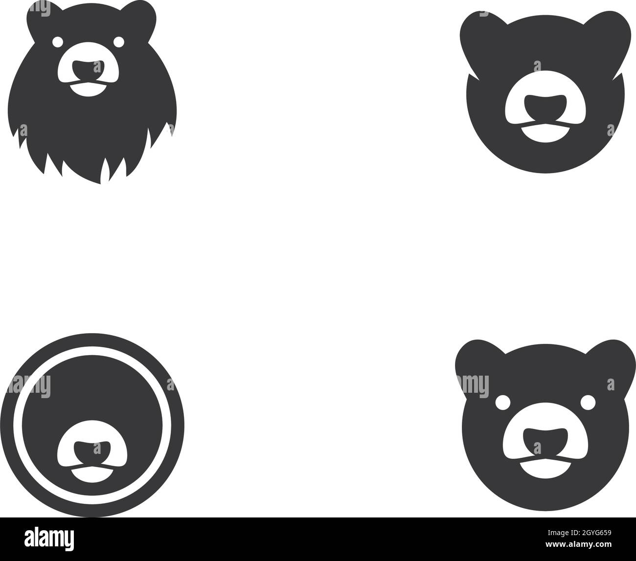 Vektor-Vorlage für Bear-Logo Stock Vektor