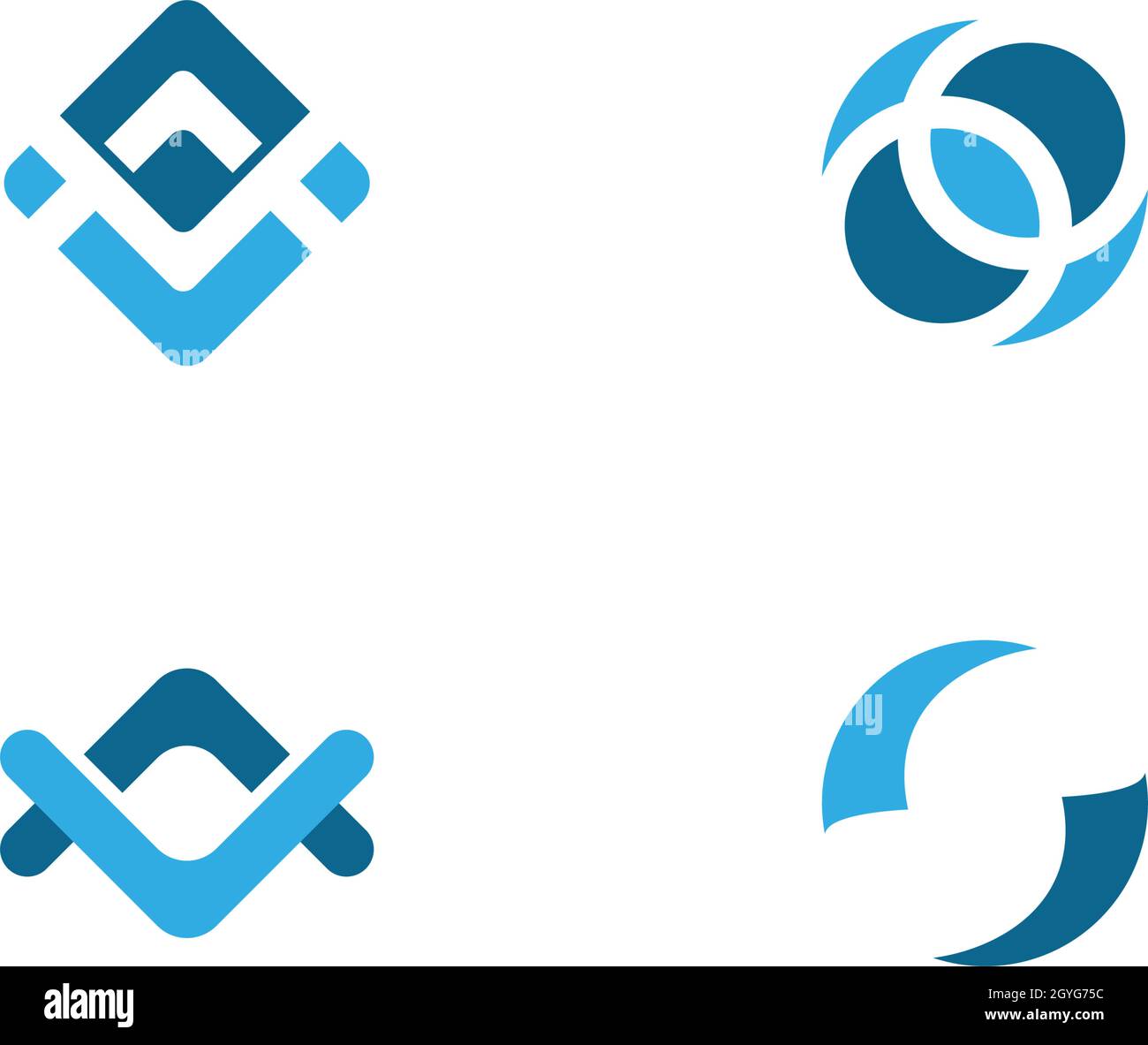 Business Corporate Abstract Unity Chain Logo Designvorlage Stock Vektor