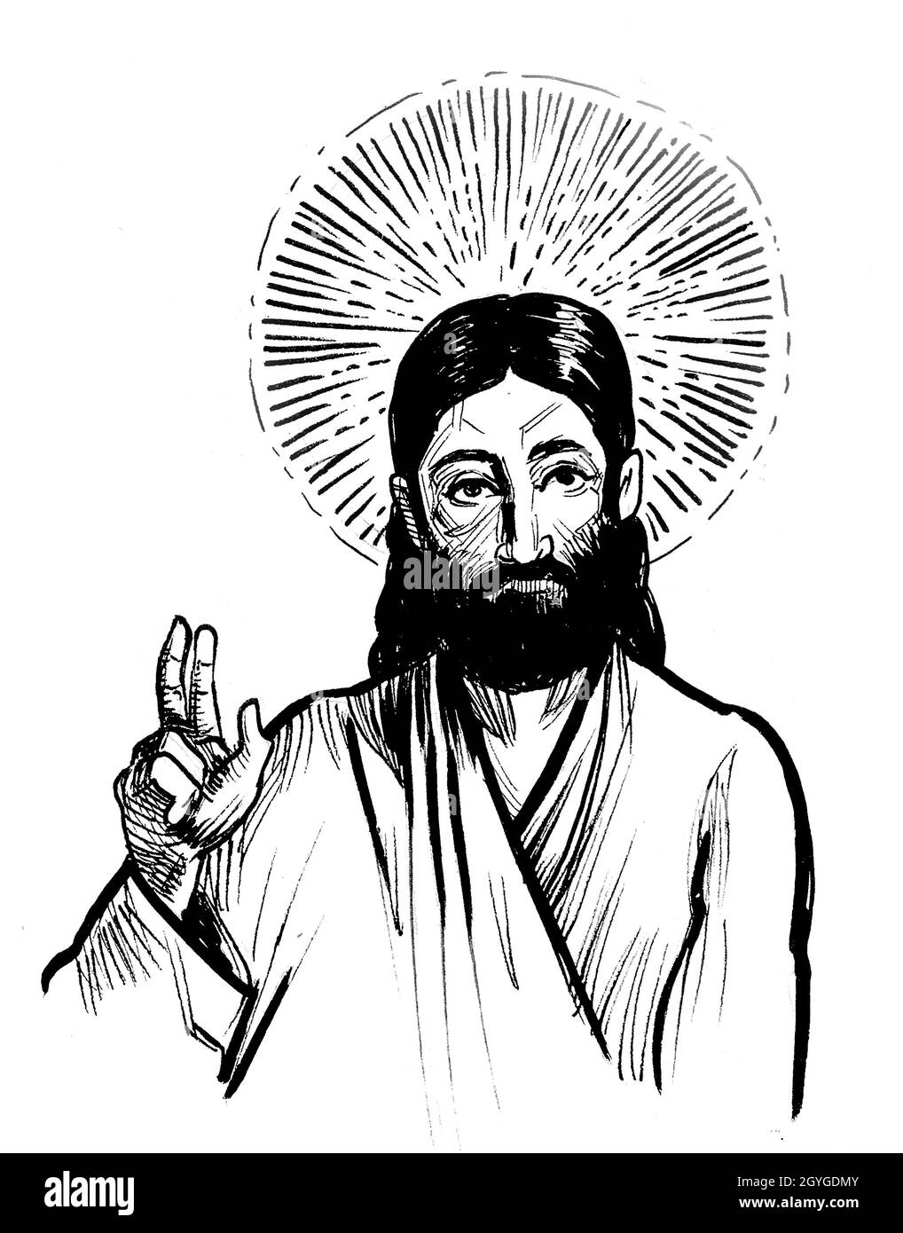 Cartoon jesus christus Ausgeschnittene Stockfotos und -bilder - Alamy