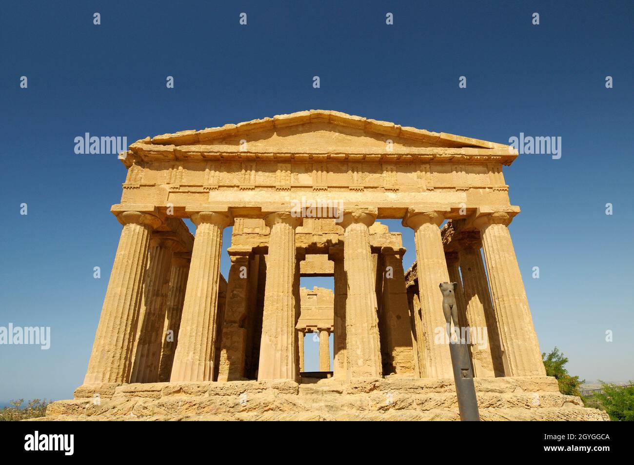 ITALIEN, SIZILIEN, AGRIGENTO, TAL DER TEMPEL (VALLE DEI TEMPLI), TEMPIO DELLA CONCORDIA Stockfoto