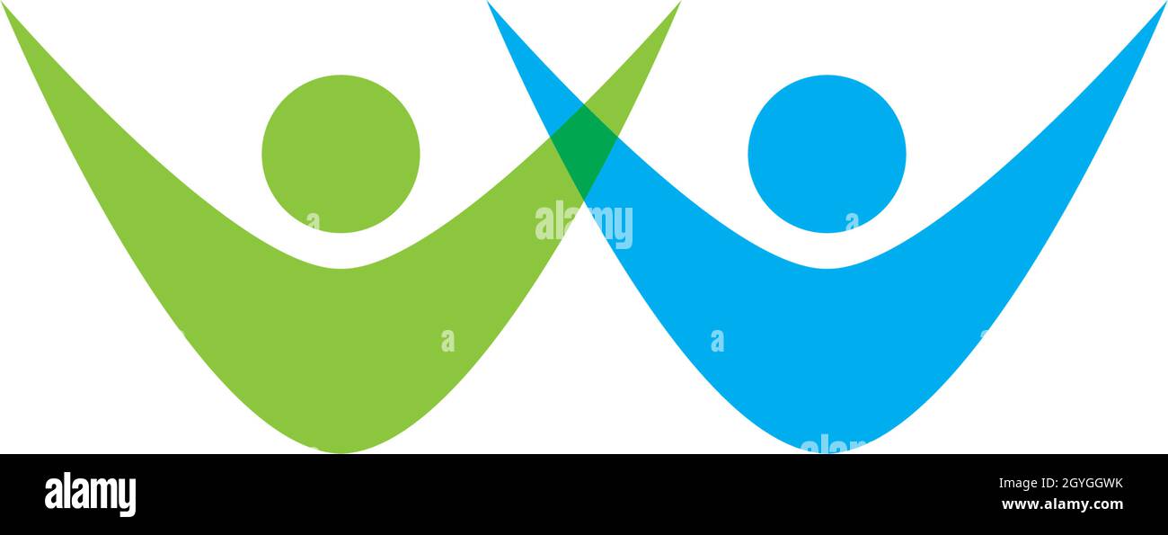 Community Care Logo-Vorlage Stock Vektor