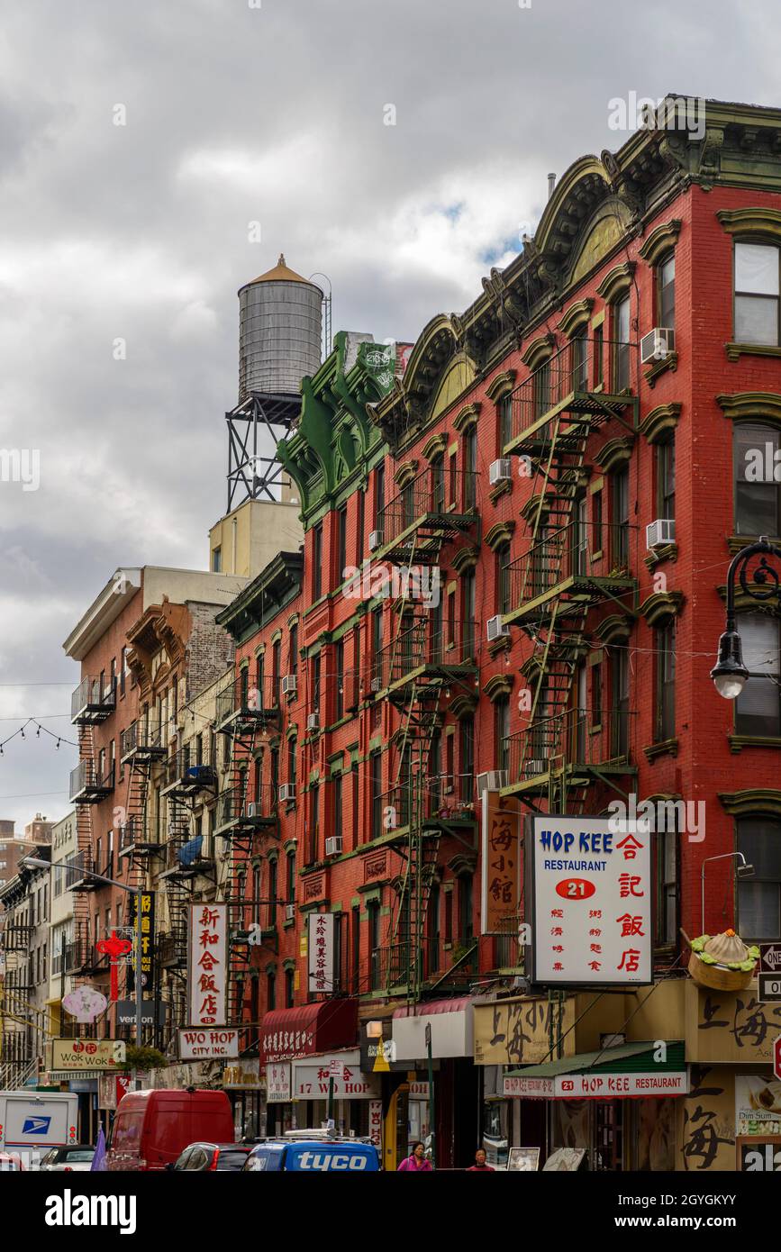 USA, NEW YORK, MANHATTAN, MOTT STREET IN CHINATOWN Stockfoto