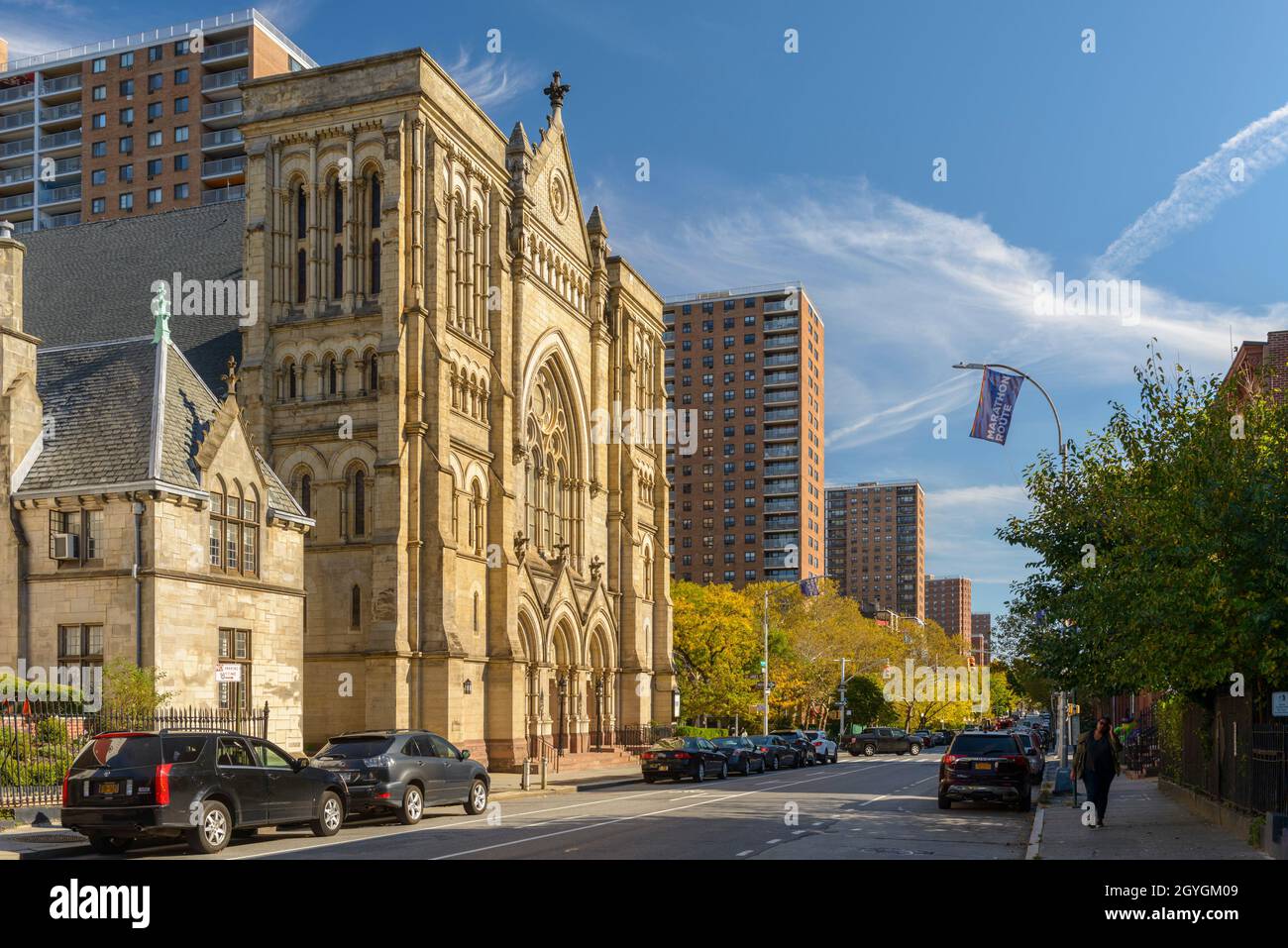 USA, NEW YORK, BROOKLYN, CLINTON HILL, LAFAYETTE AVENUE, EMMANUEL BAPTIST CHURCH Stockfoto