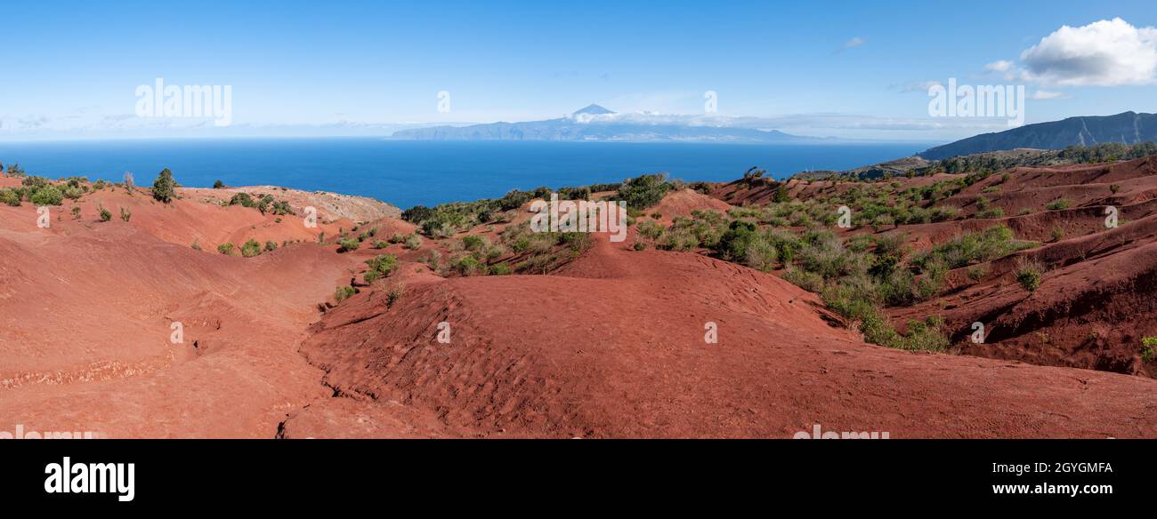 La Gomera - Wanderweg zum Mirador de Abrante oberhalb von Agulo Stockfoto