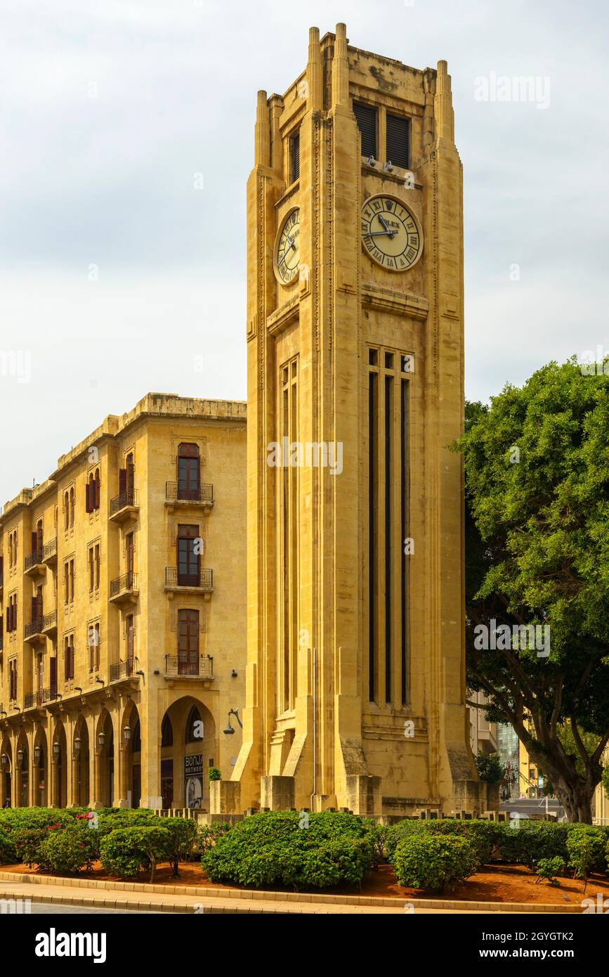 LIBANON, BEIRUT, INNENSTADT VON BEIRUT, NEJMEH-PLATZ Stockfoto