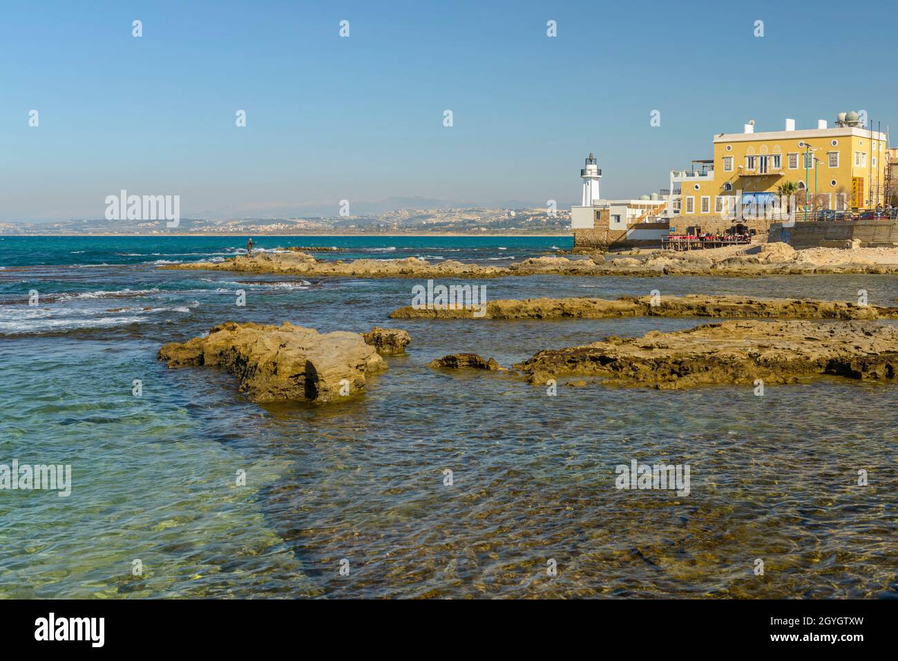 LIBANON, SÜDLIBANON, REIFEN (SAUER), REIFEN LEUCHTTURM (AL FANAR) Stockfoto