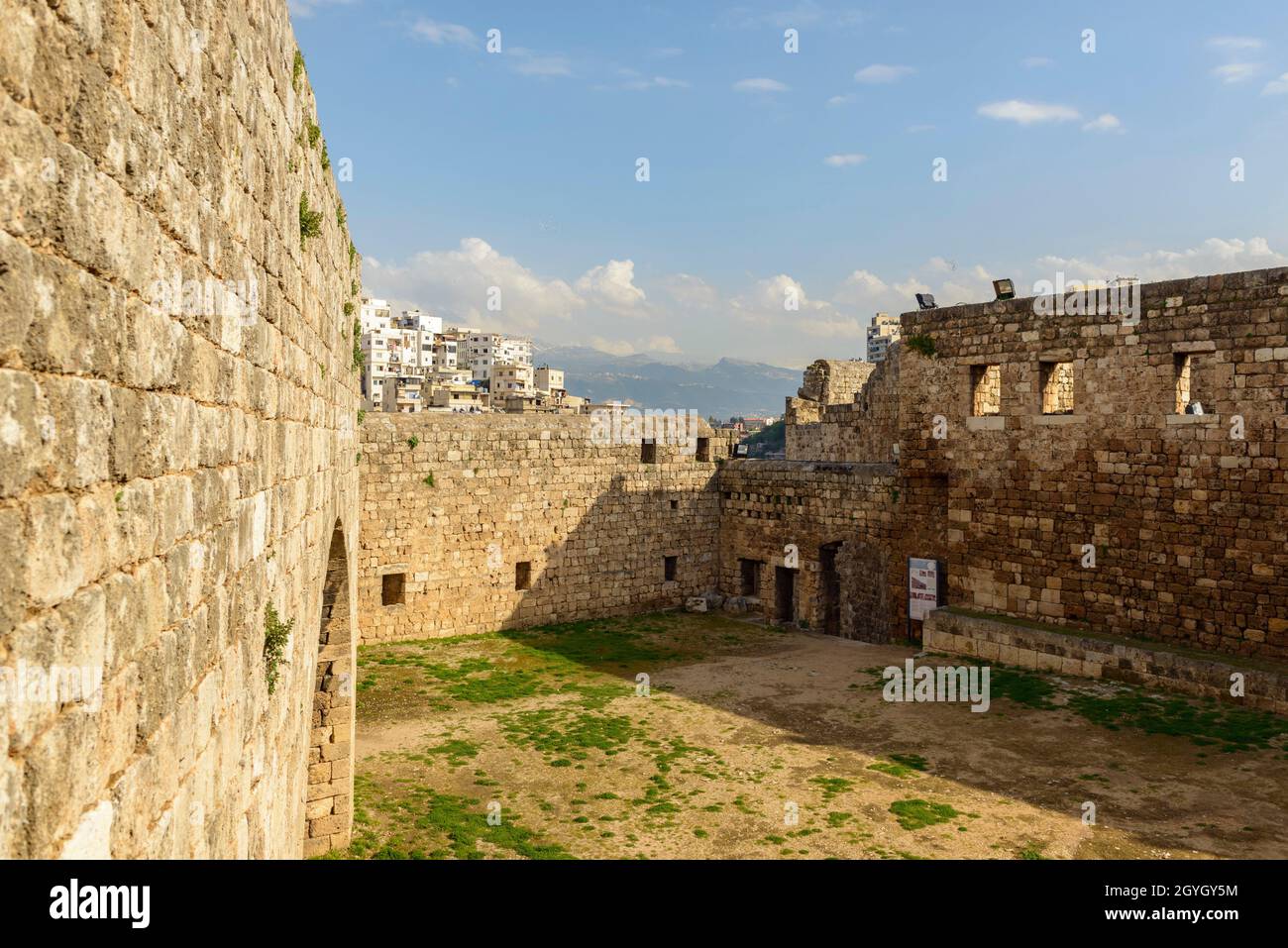 LIBANON, NORDLIBANON, TRIPOLIS, SCHLOSS SAINT-GILLES Stockfoto