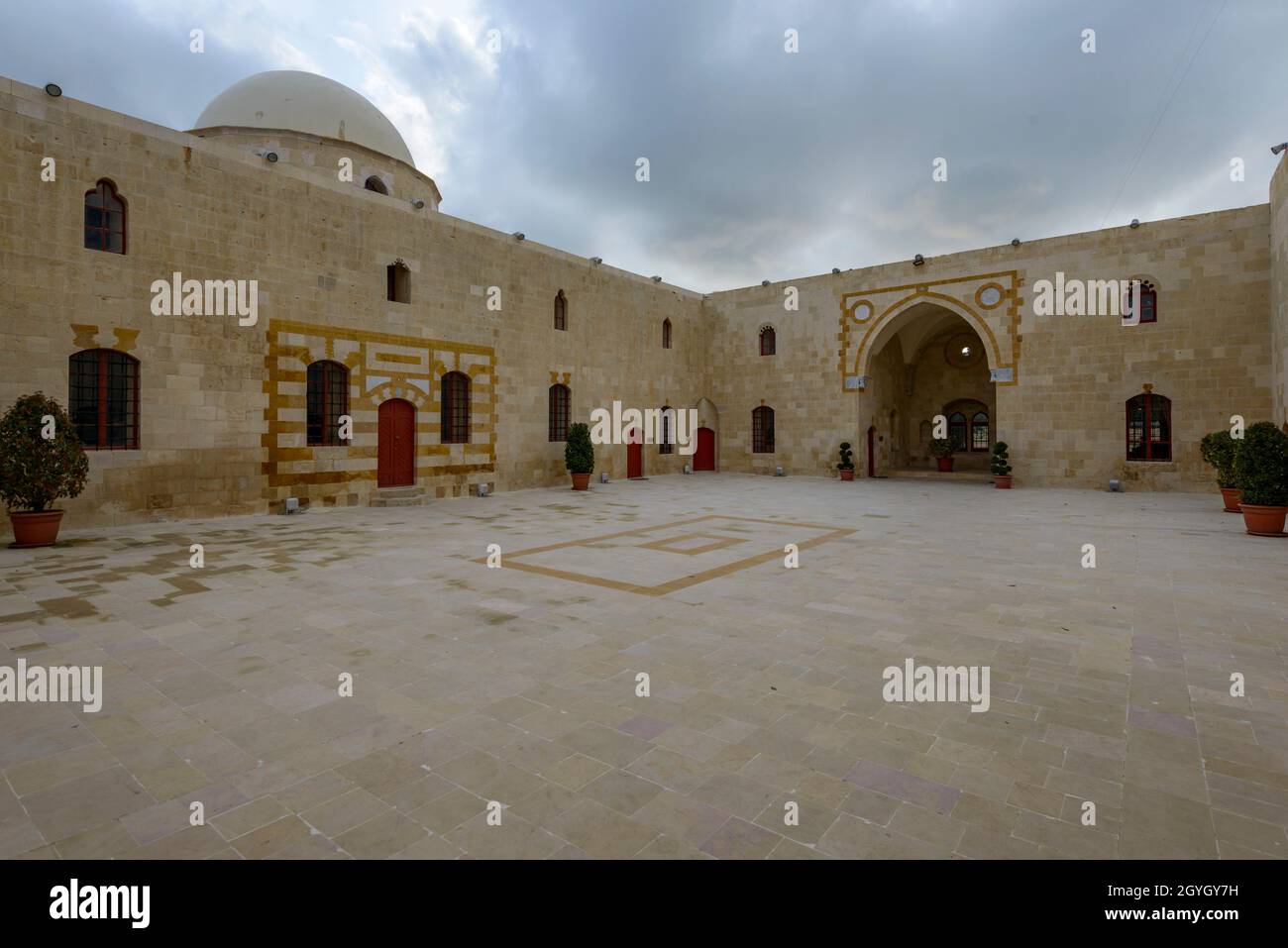 LIBANON, LIBANON, CHOUF-REGION, DEIR AL QAMAR, DEIR AL QAMAR SARAY Stockfoto