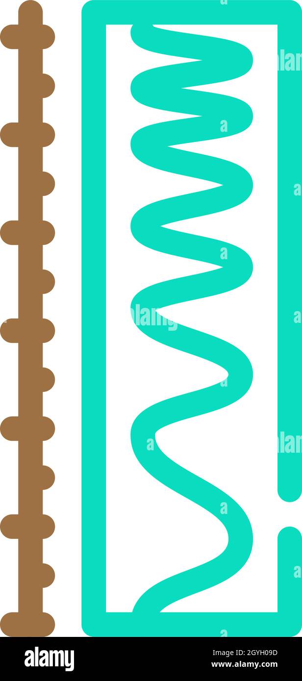 Vektordarstellung für Symbole mit elektromagnetischen Farben skalieren Stock Vektor