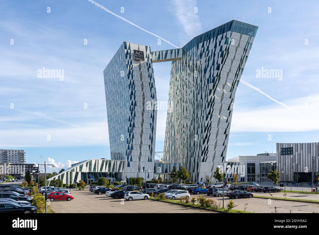 Bella Sky Hotel und Kongresszentrum in Kopenhagen Stockfoto