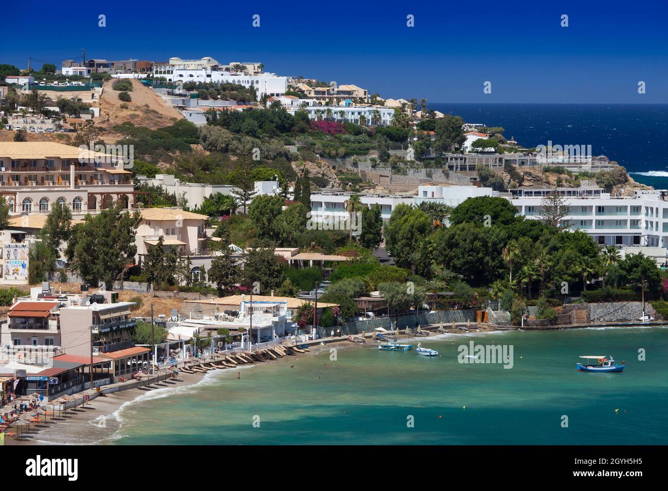 Agia Pelagia, Strand, Kreta, Griechenland, Europa Stockfoto