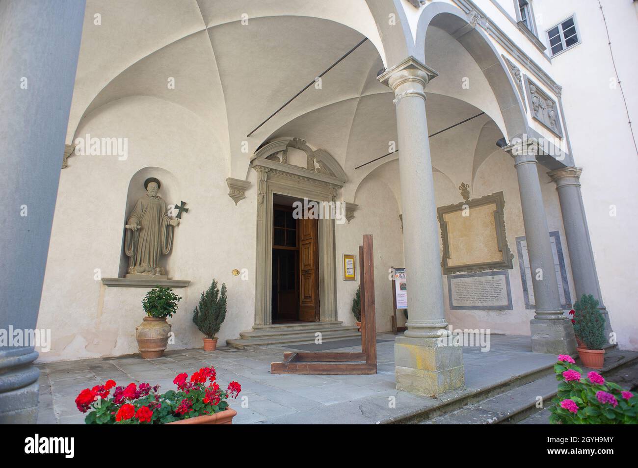 Europa, Italien, Toskana, Florenz, Abtei Vallombrosa in Reggello. Stockfoto