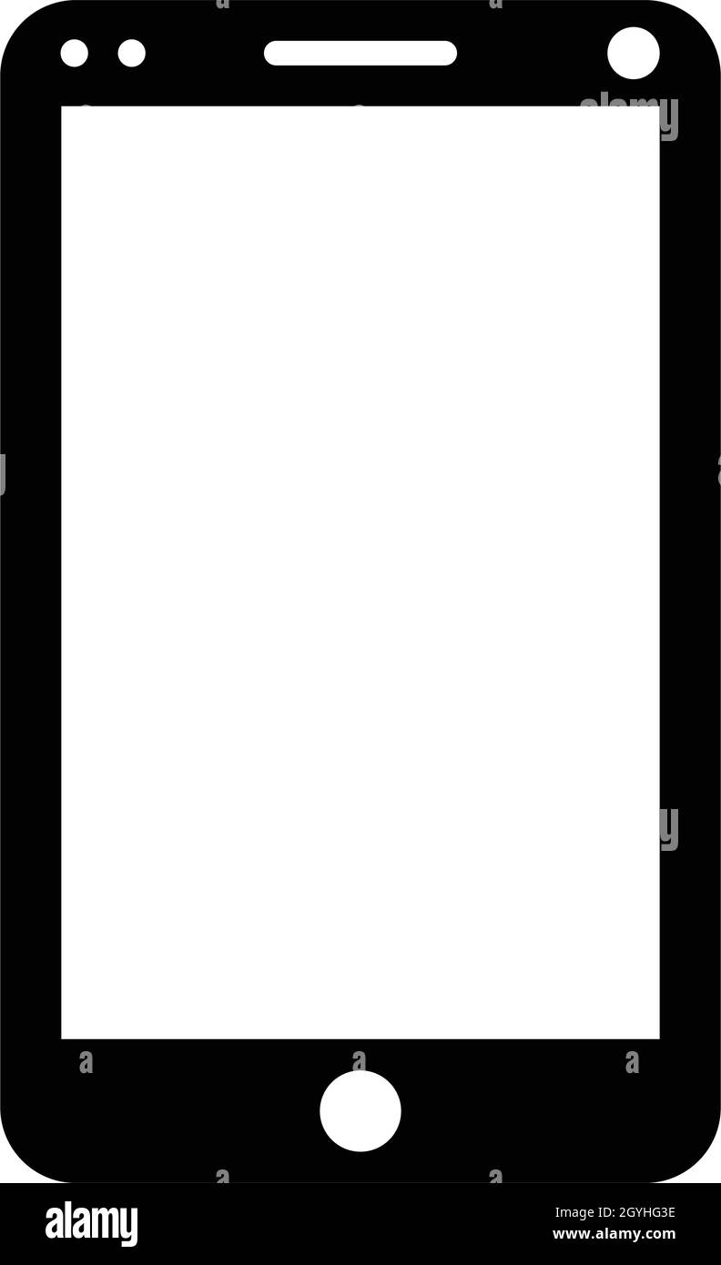 IPhone, Handy-Symbol - Vektor EPS-Datei. Ideal für Printmedien, Web, Stock-Bilder, kommerzielle Nutzung oder jede Art von Design-Projekt. Stock Vektor