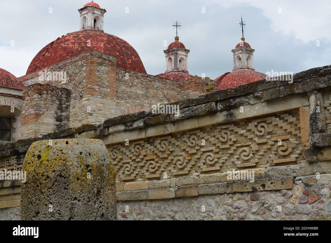 Mitla, die Todesstadt Oaxaca, Mexiko Stockfoto