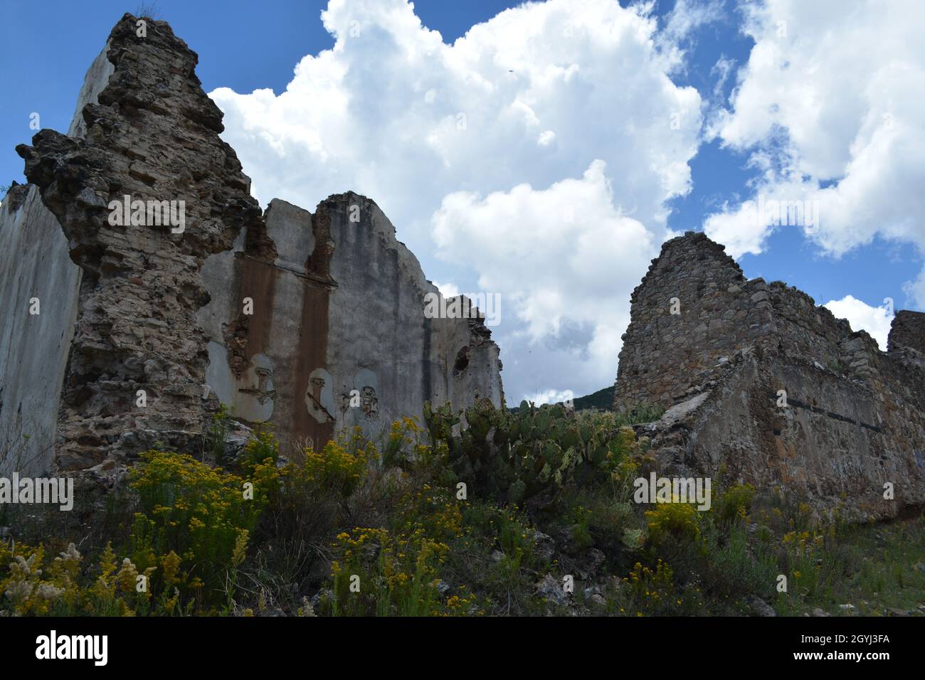 Aranzazu del Cobre Minenstadt verlassen. Stockfoto