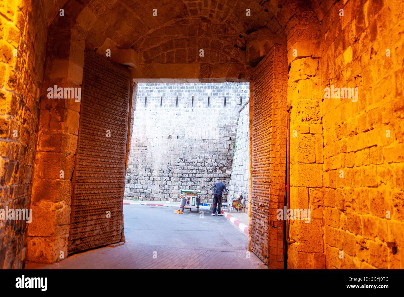 Acre, Akko ist eine Stadt in der Küstenebene des nördlichen Bezirks Israels. Stockfoto
