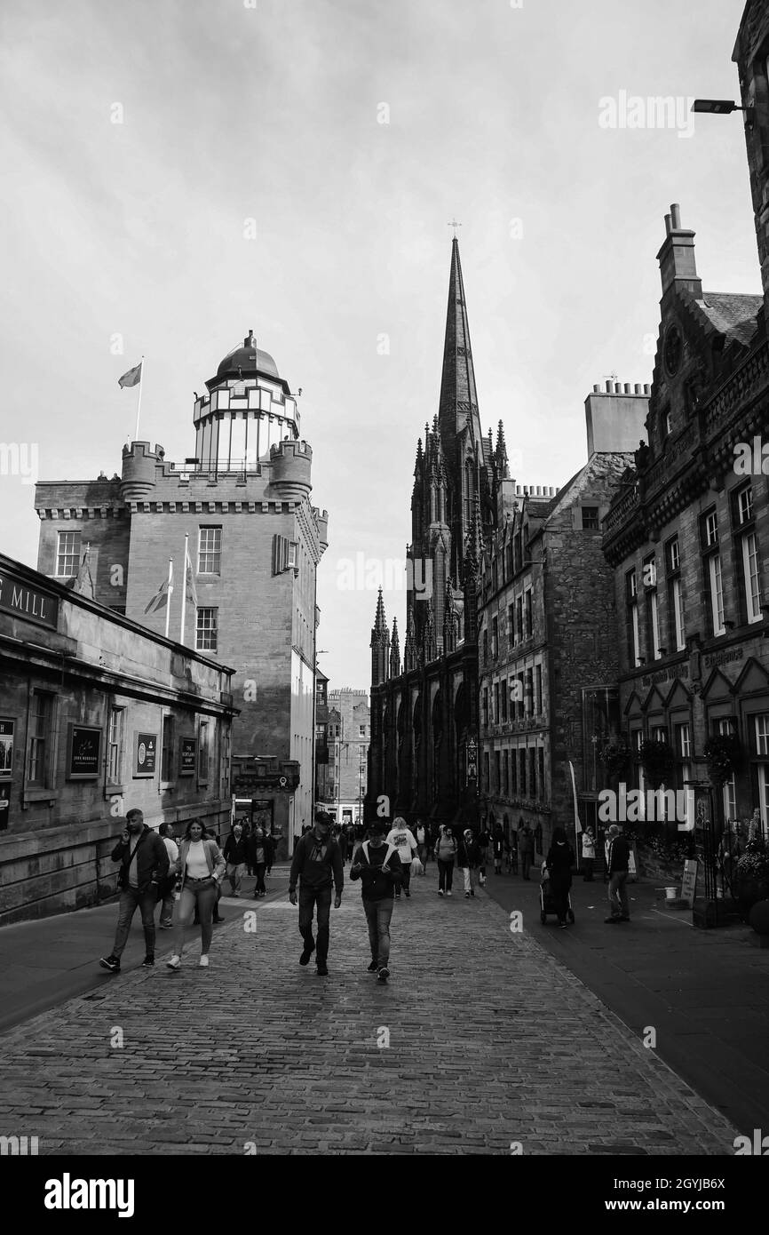 Stadtzentrum von Edinburgh Stockfoto