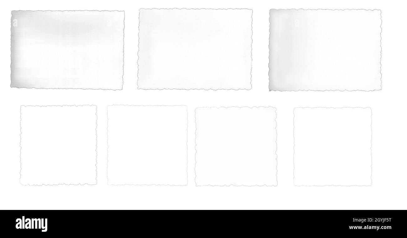 Verschiedene alte Bilderrahmen als Vintage-Mock-up-Vorlage Stockfoto