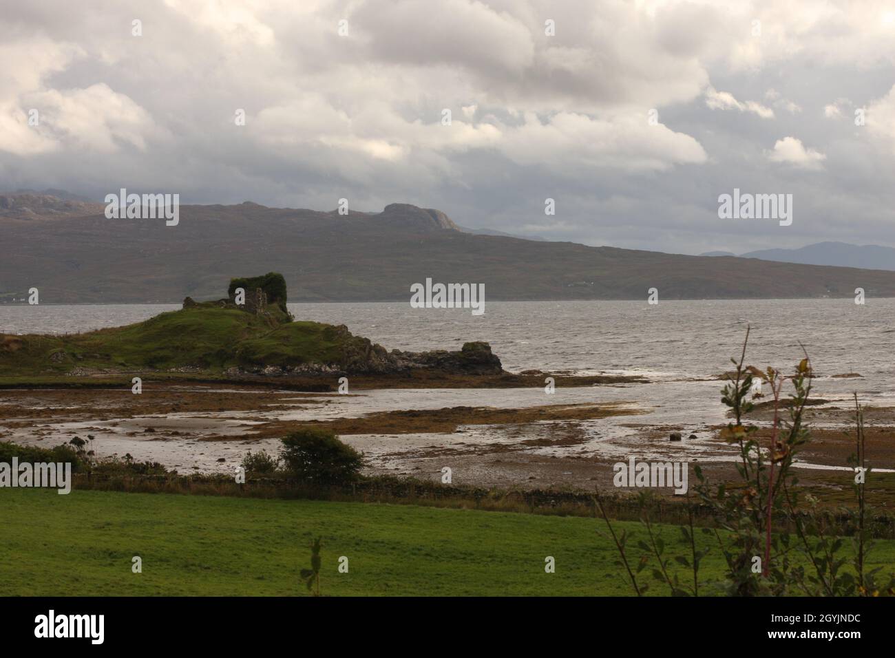 Ruinen von Knock Castle, Isle of Skye Stockfoto