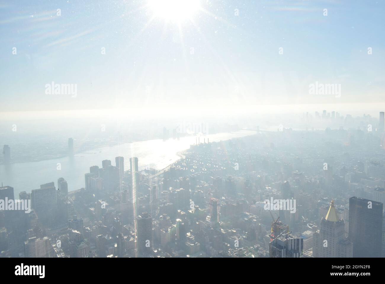 Spektakuläre Aussicht vom Empire State Building Stockfoto