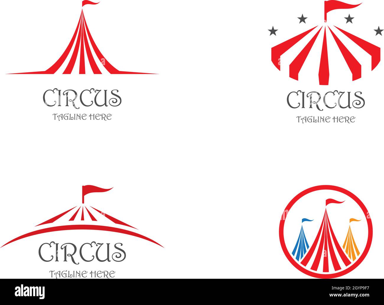 Vorlage für das Circus-Logo. Vektorgrafik Stock Vektor