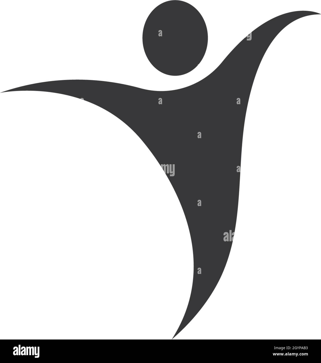 Vorlage für das gesunde Leben Logo Stock Vektor