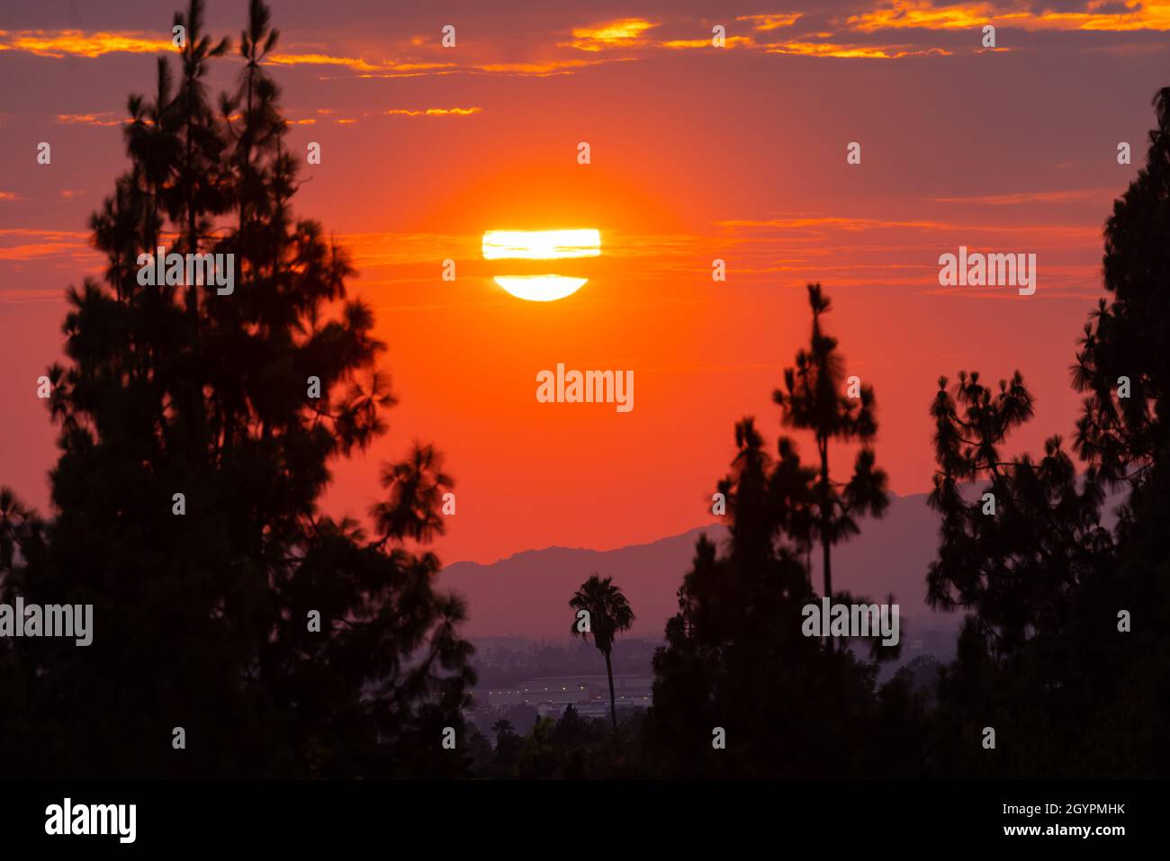 Perfekten Sonnenuntergang Stockfoto