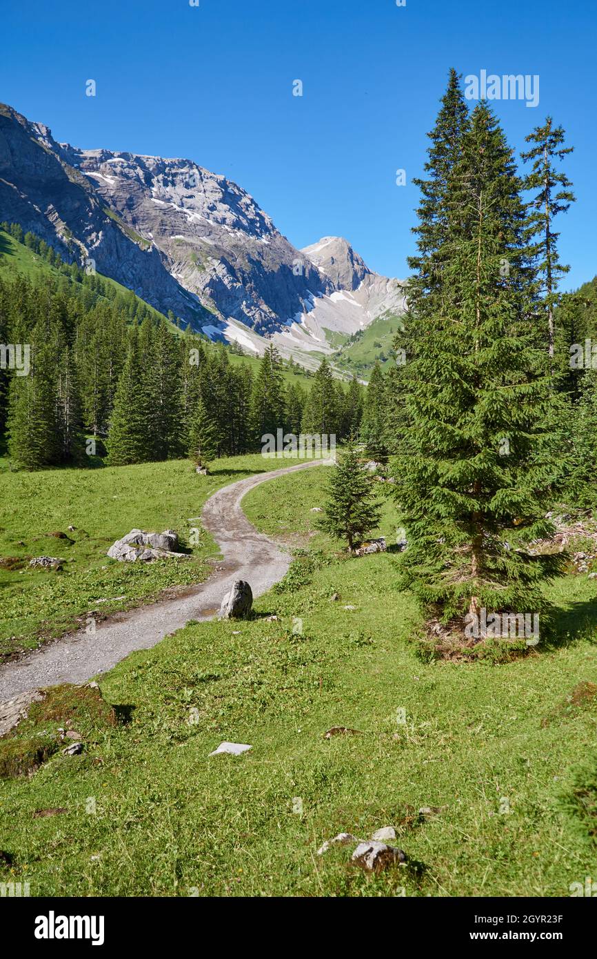Schweizer Berglandschaft Stockfoto
