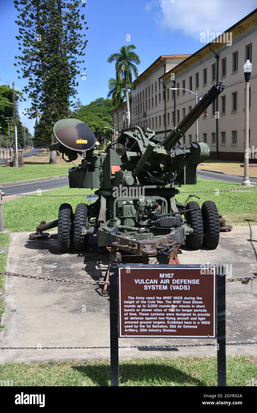 Oahu, Hi. USA 6/7&8/2021. Schofield Barracks Tropic Lighting Museum. Ist. Der 25. Infanterie-Division. Stockfoto