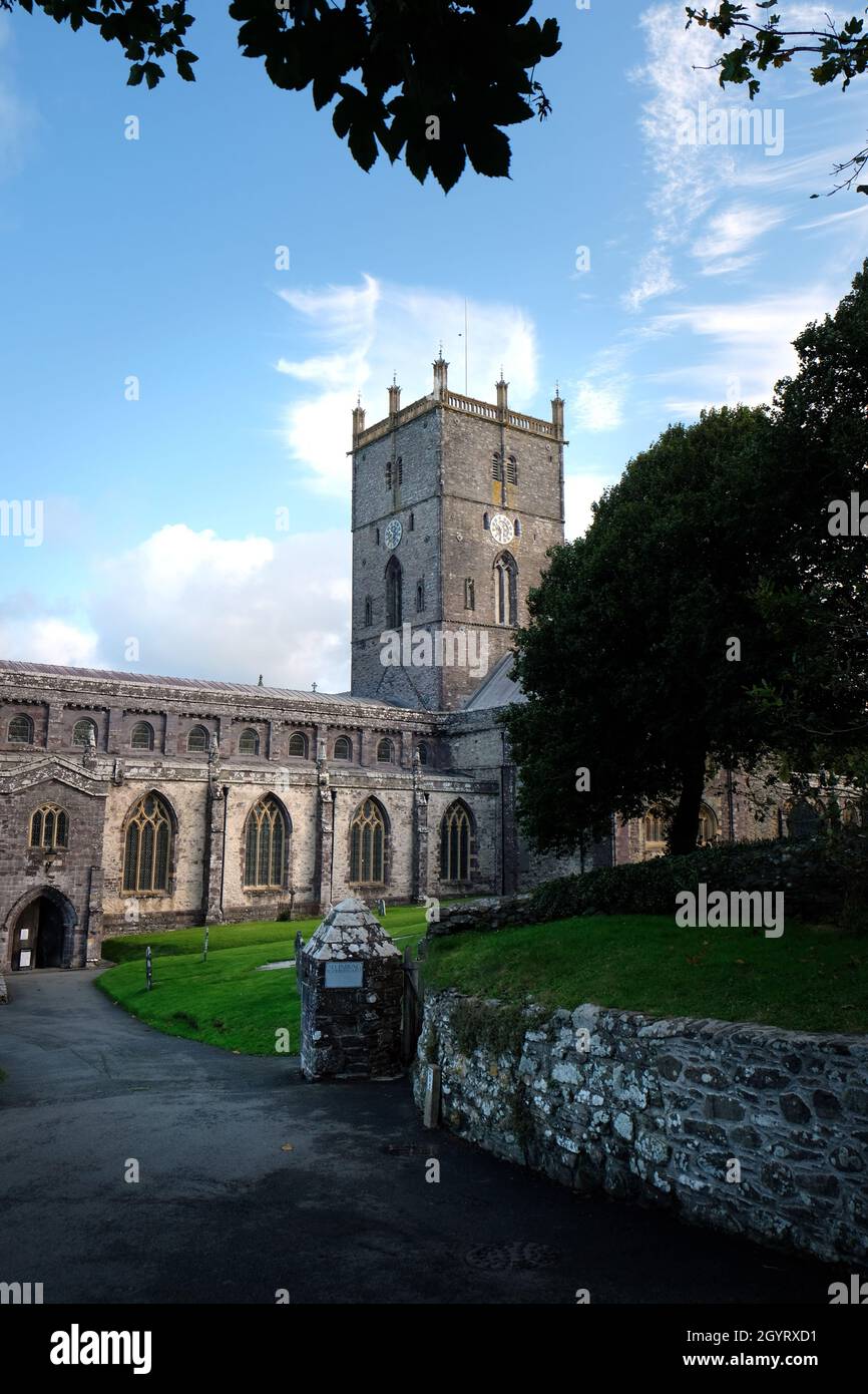 Kathedrale von St. Davids, Pembrokeshire, Wales Stockfoto