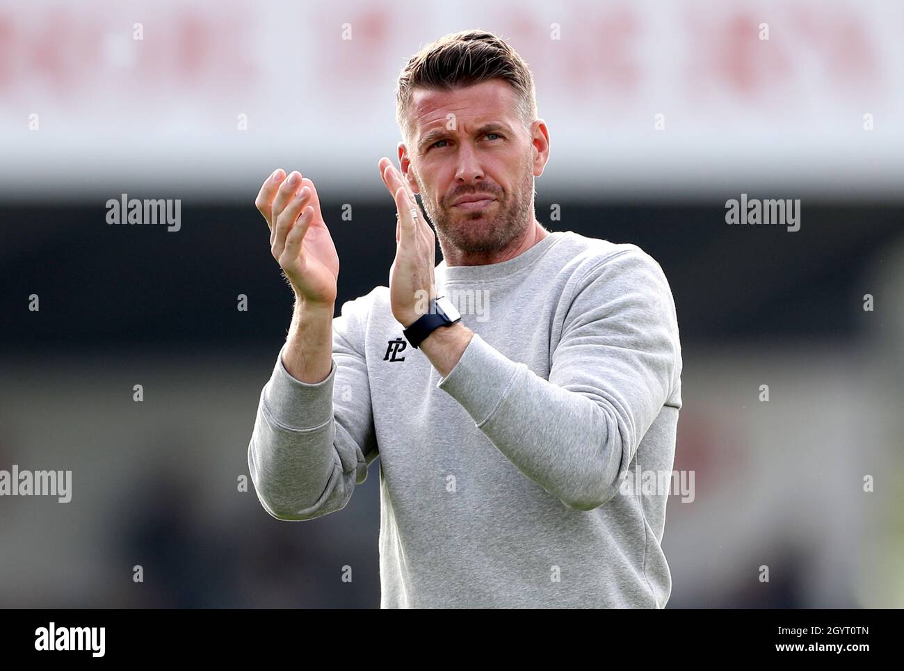 Rob Edwards, der Manager von Forest Green Rovers, nach dem letzten