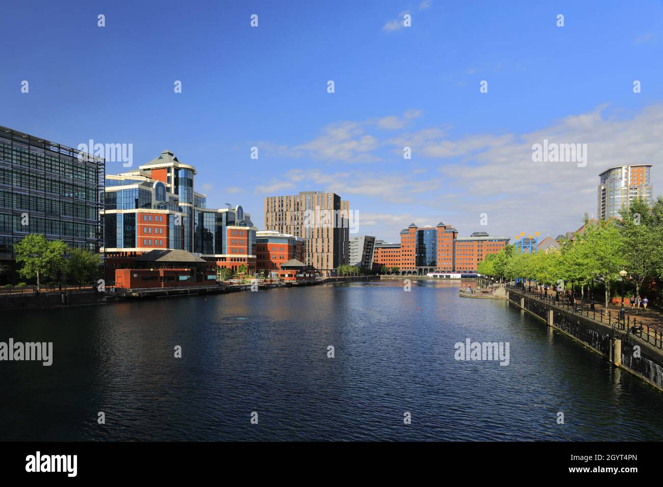 Das Erie-Becken, Salford Quays, Manchester, Lancashire, England, VEREINIGTES KÖNIGREICH Stockfoto