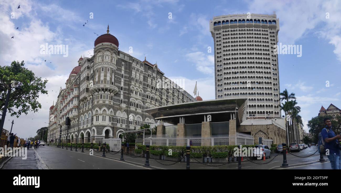 Taj Hotels ist eine Kette von Luxushotels und eine Tochtergesellschaft der Indian Hotels Company Limited mit Hauptsitz in Express Towers, Nariman Point, Mumbai. Stockfoto