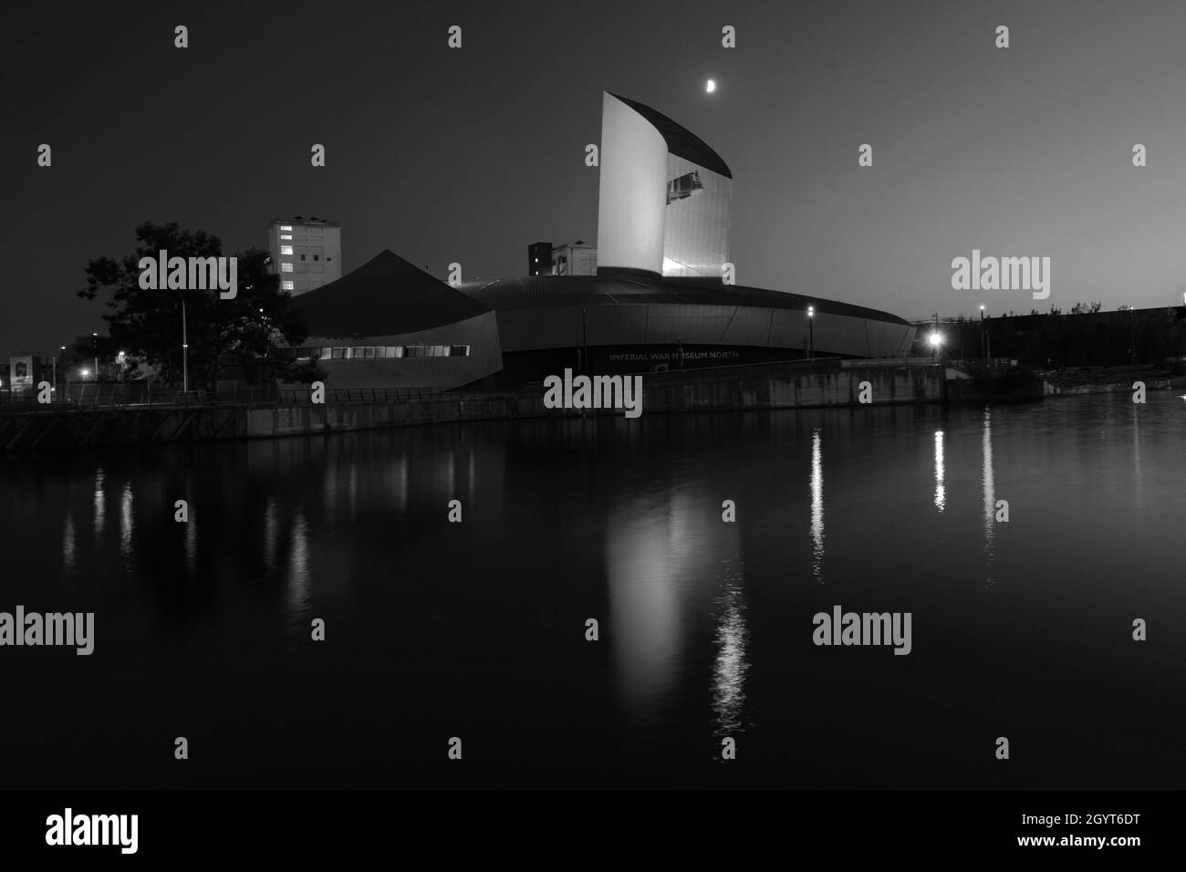 Das Imperial War Museum North, Trafford Wharf, Manchester, Lancashire, England, VEREINIGTES KÖNIGREICH Stockfoto