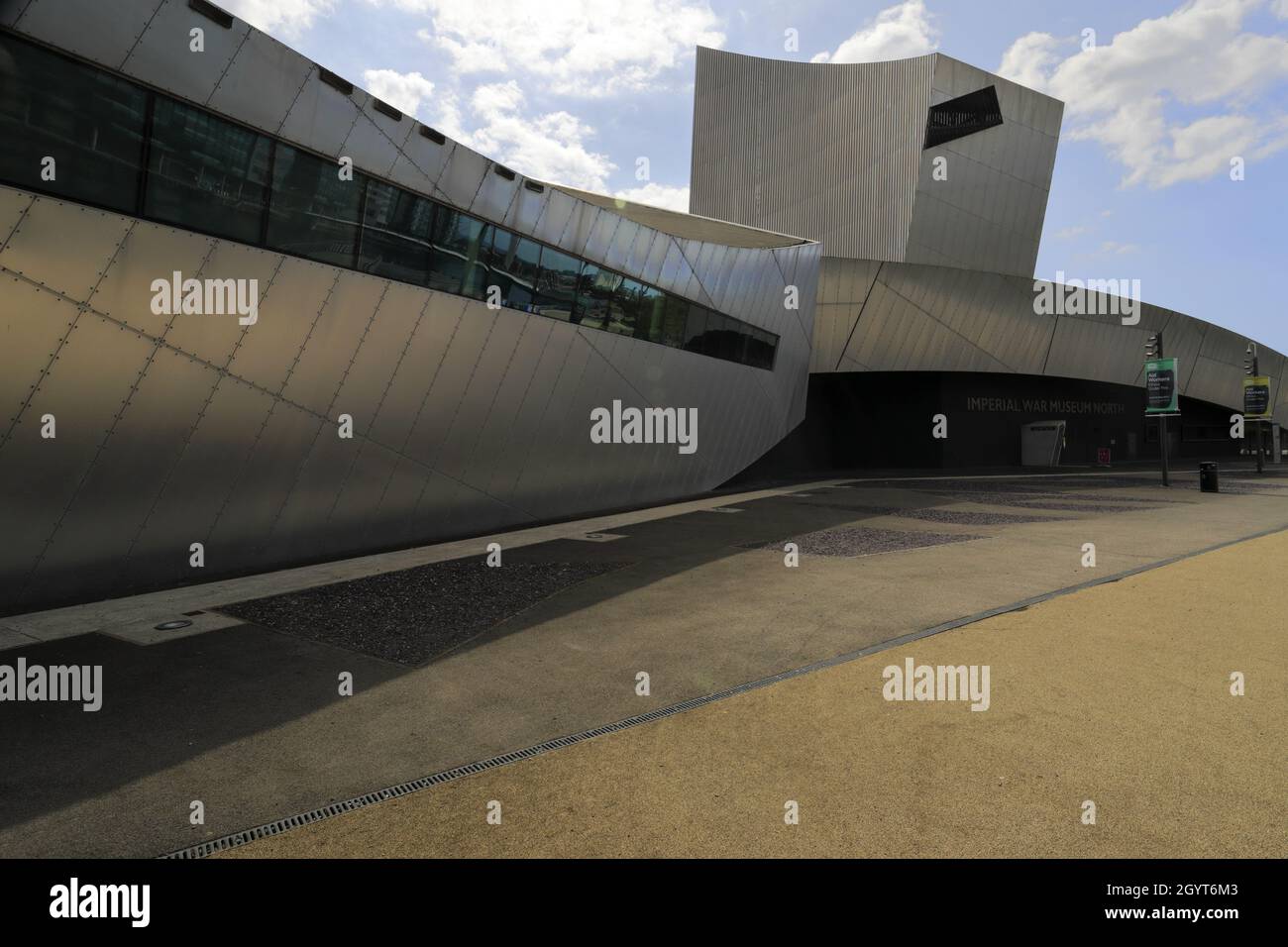 Das Imperial War Museum North, Trafford Wharf, Manchester, Lancashire, England, VEREINIGTES KÖNIGREICH Stockfoto
