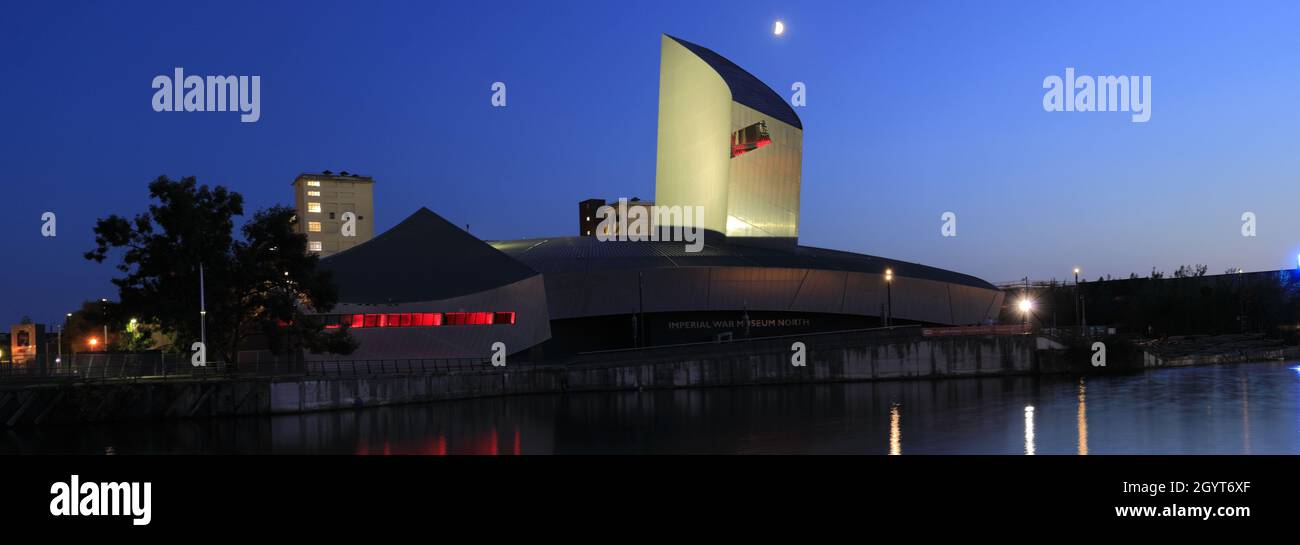 Das Imperial War Museum North, Trafford Wharf, Manchester, Lancashire, England, VEREINIGTES KÖNIGREICH Stockfoto