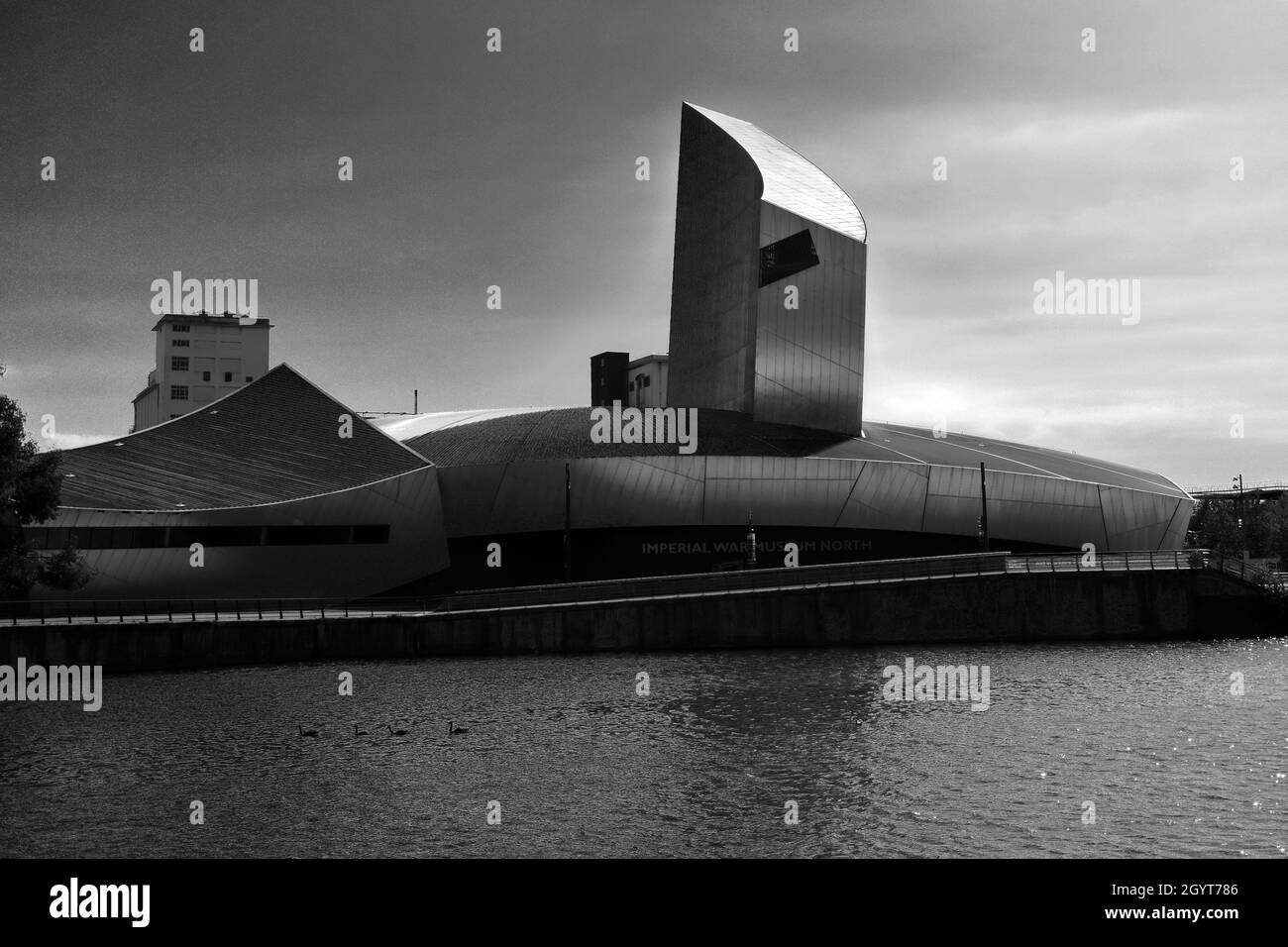 Das Imperial War Museum North, Trafford Wharf, Manchester, Lancashire, England, VEREINIGTES KÖNIGREICH Stockfoto