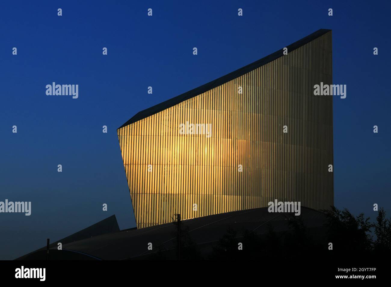 Das Imperial War Museum North, Trafford Wharf, Manchester, Lancashire, England, VEREINIGTES KÖNIGREICH Stockfoto