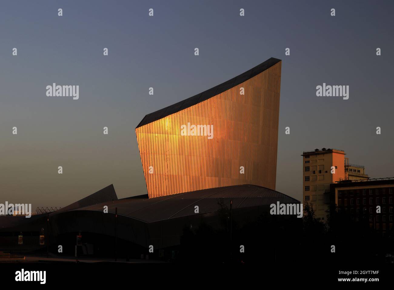 Das Imperial War Museum North, Trafford Wharf, Manchester, Lancashire, England, VEREINIGTES KÖNIGREICH Stockfoto