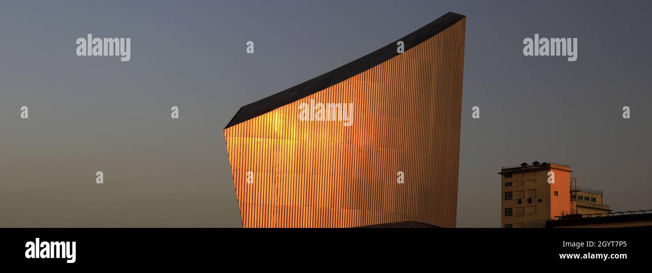 Das Imperial War Museum North, Trafford Wharf, Manchester, Lancashire, England, VEREINIGTES KÖNIGREICH Stockfoto