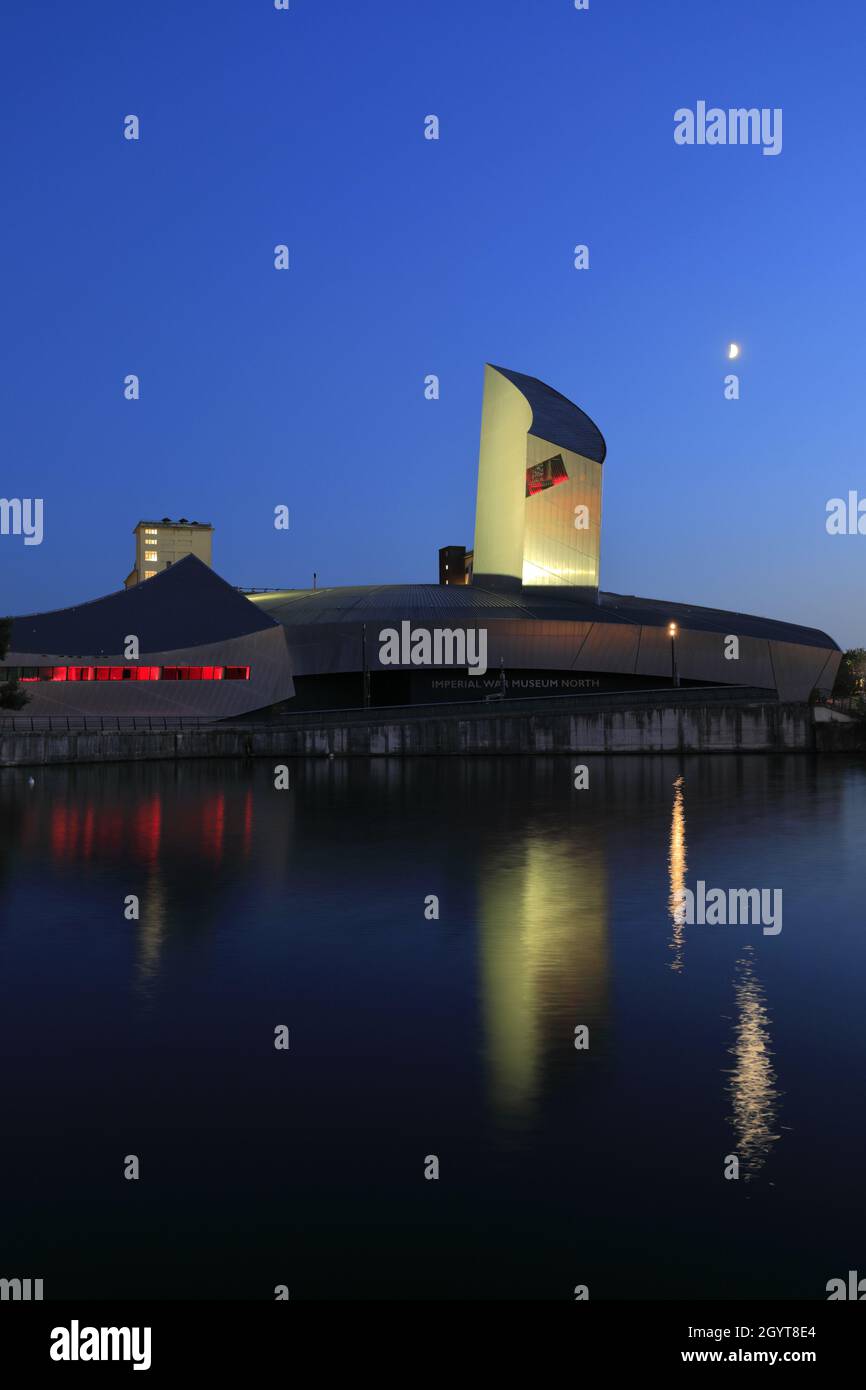 Das Imperial War Museum North, Trafford Wharf, Manchester, Lancashire, England, VEREINIGTES KÖNIGREICH Stockfoto