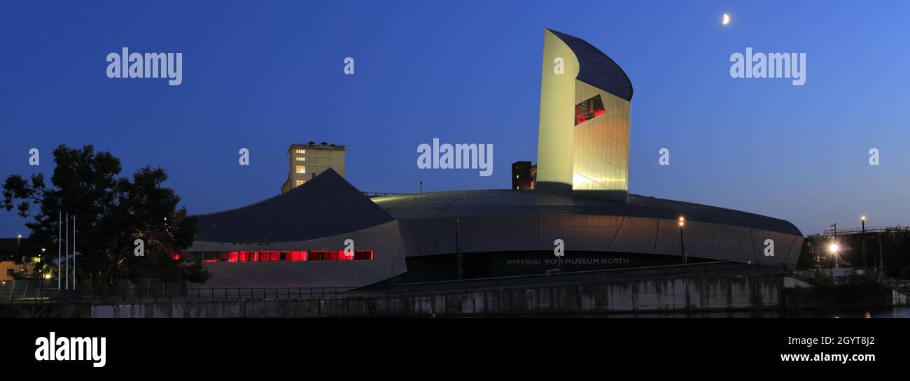 Das Imperial War Museum North, Trafford Wharf, Manchester, Lancashire, England, VEREINIGTES KÖNIGREICH Stockfoto