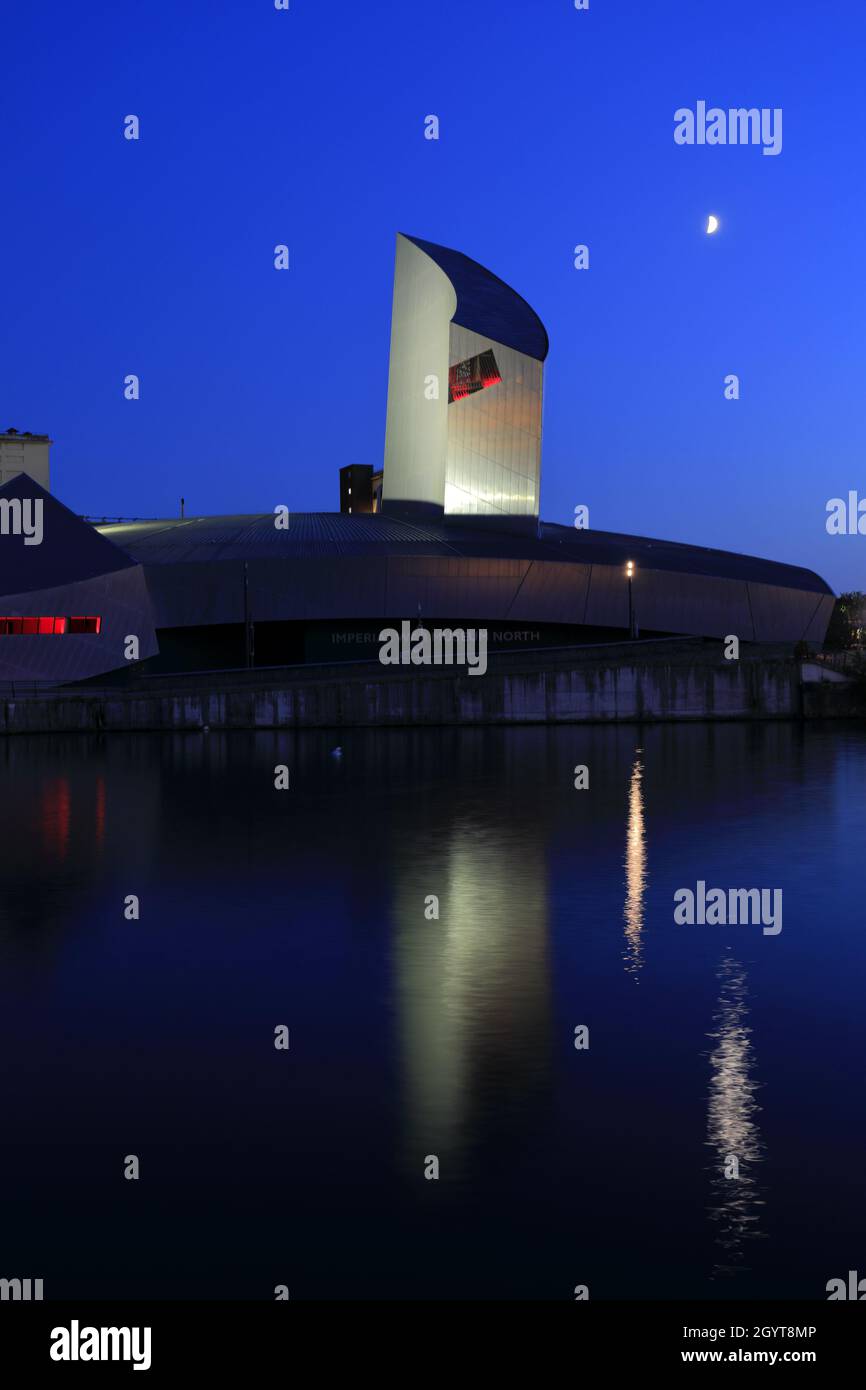 Das Imperial War Museum North, Trafford Wharf, Manchester, Lancashire, England, VEREINIGTES KÖNIGREICH Stockfoto
