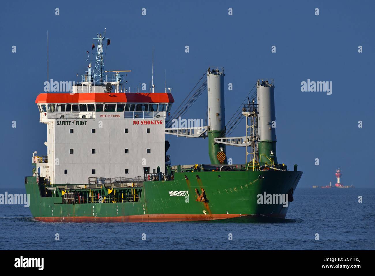 Die UNERMESSLICHKEIT des General Cargo Ship Stockfoto