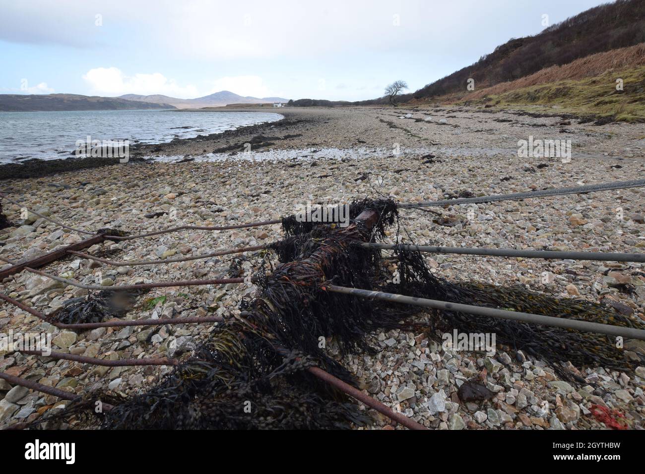 Die Südküste der Isle of Jura Stockfoto