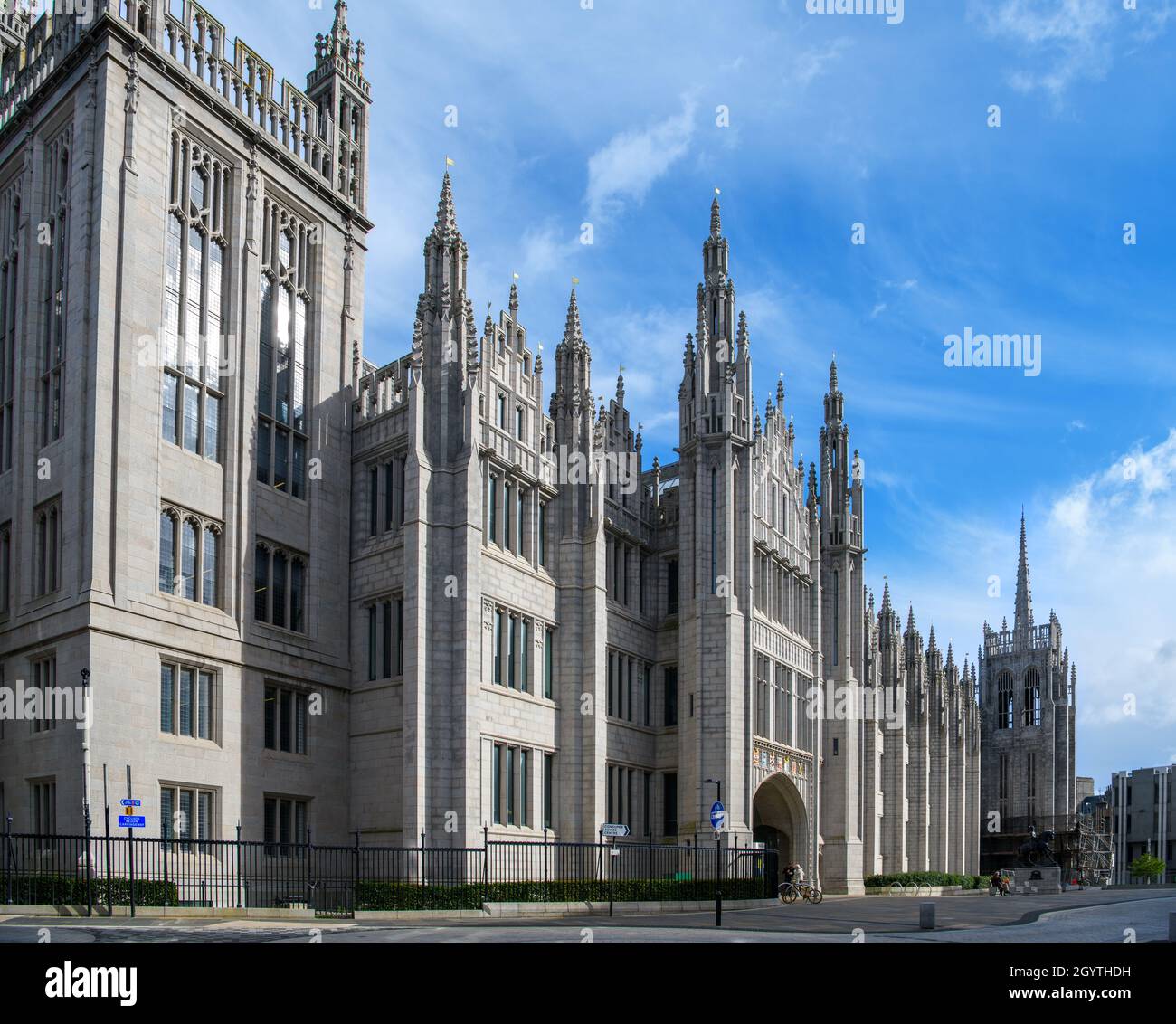 Marischal College im Stadtzentrum, Aberdeen, Schottland, Großbritannien Stockfoto